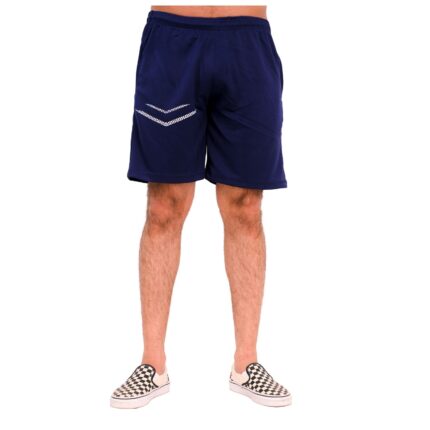 Navy Blue Premium Arrow Design Polyester Shorts