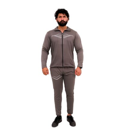 Charcoal Grey Premium Polyester Pull Over Tracksuit