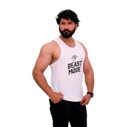 White Beast Mode Sleeveless Top